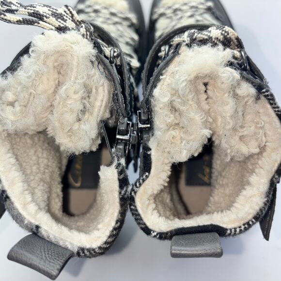 CIRCUS by SAM EDELMAN Gretchen Faux Shearling Hiker Boots Womens Size 9M - Picture 11 of 12